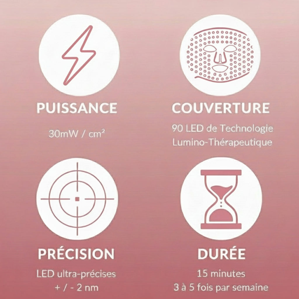 Luminova - Masque LED 7 Couleurs